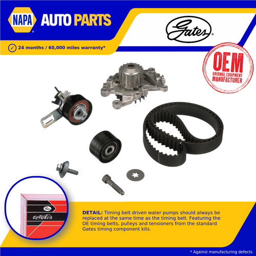 Timing belt water pump kit - belt, &